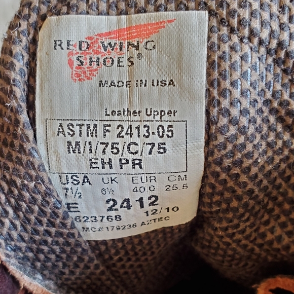 red wing gortex boots 7.5 - Picture 2 of 3